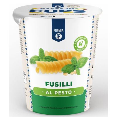 pasta in cups al pesto