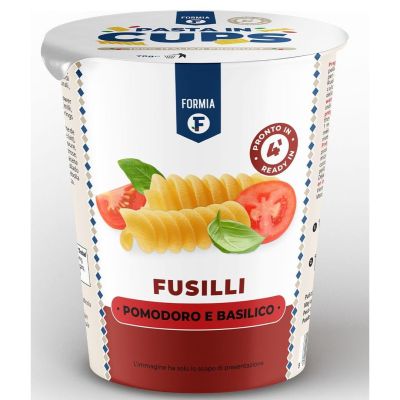 pasta in cups pasta pomodoro e basilico